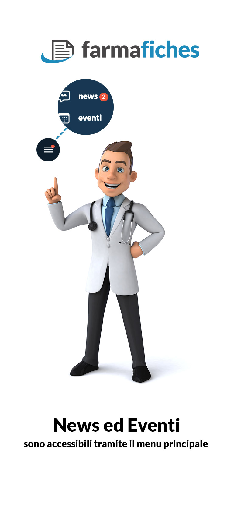 News ed eventi accessibili dal menu principale